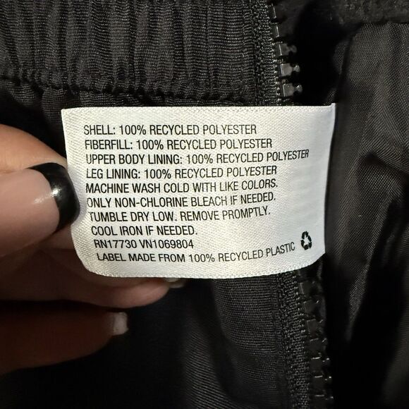 Cat & Jack Kids Black Snow Bib Overalls Size 2T Winter Ski Pants Insulated - Picture 7 of 7